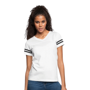 Women's V-Neck Football Tee